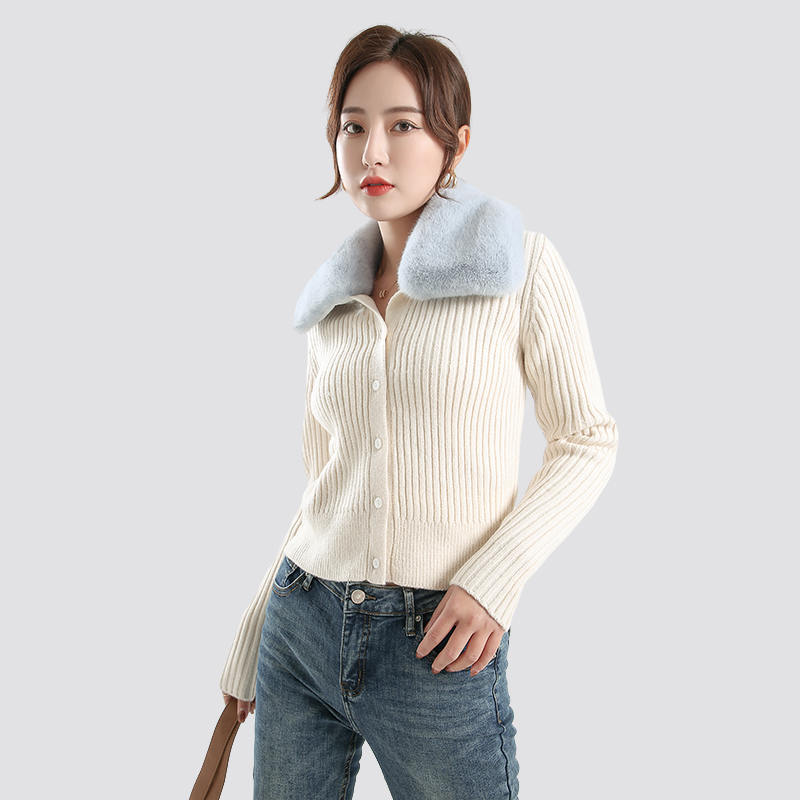 Quod VIII Knitted Cardigan styles perfecti pro Women